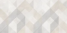 Плитка настенная Alma Ceramica Rivoli 50х24,9, серо бежевая, узор