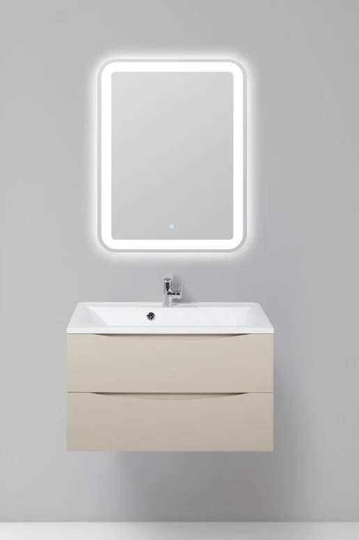 Приобрести тумба подвесная с раковиной belbagno marino-800-2c-so-co-p 80 см, crema opaco