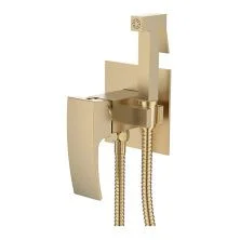 GERHANS Смеситель с гигиеническим душем K15, золото K15214Y