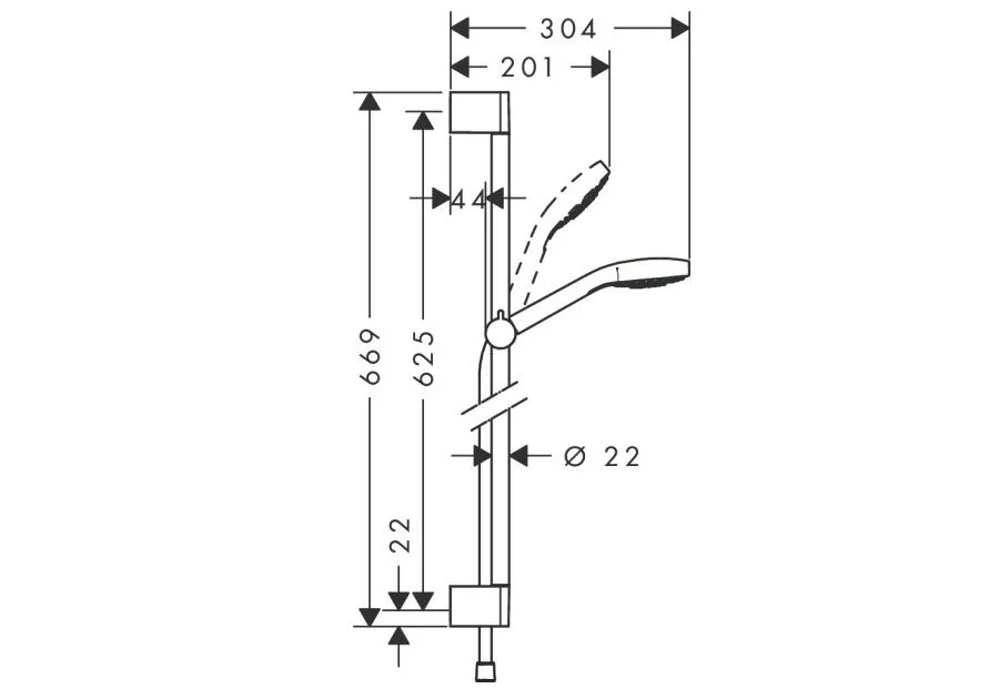 Приобрести 26560400 croma select s душевой набор croma select s multi 0.65м