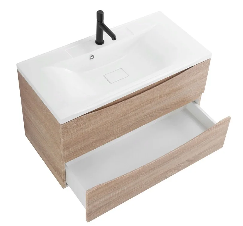 Приобрести тумба подвесная с раковиной belbagno marino-900-2c-so-wo-p 90 см, rovere bianco