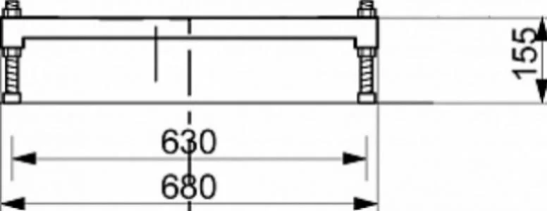 Приобрести aquanet подставка для ванны 70х15 с регулируемыми опорами