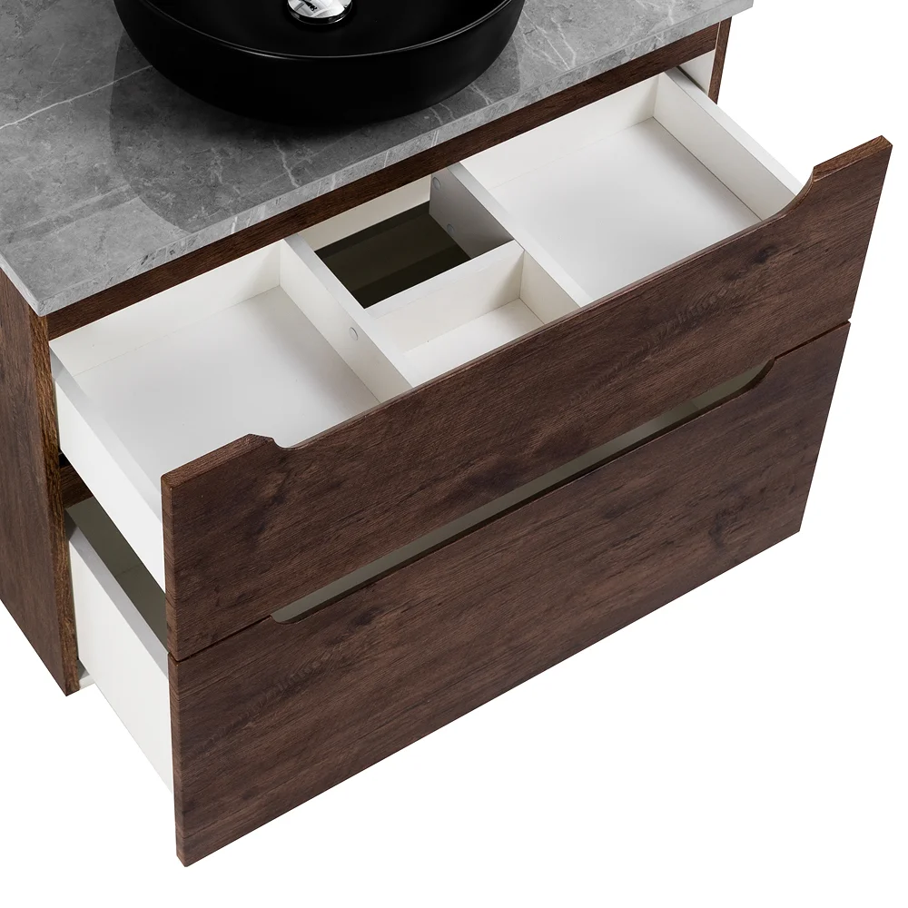 Приобрести belbagno тумба со столешницей etna-h60 100 см, подвесная rovere moro