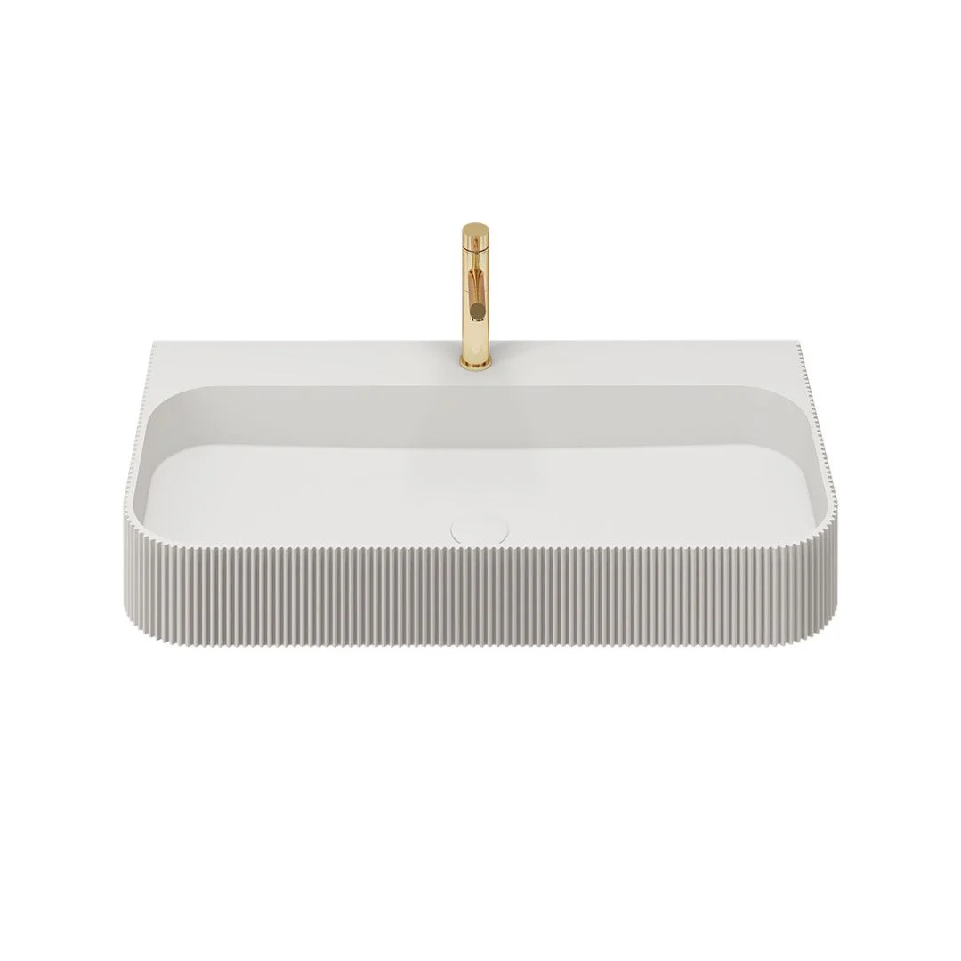 Приобрести vincea раковина подвесная solid surface 75х46 см, белая матовая vwb-6sg75mw