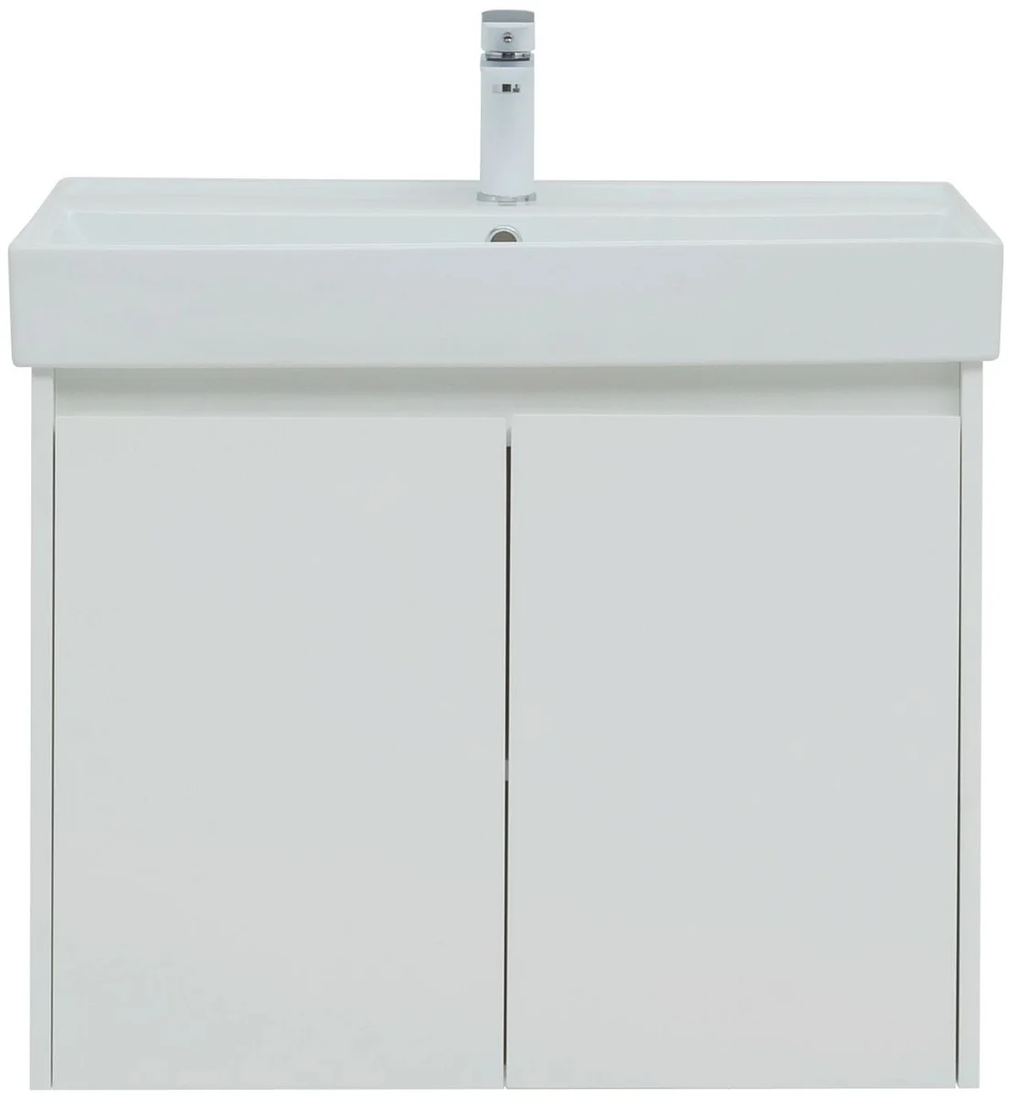 Приобрести aquanet тумба с раковиной nova lite 75 см, белая глянец (2 дверцы)