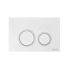 TECE Кнопка смыва Spring R для инсталляции, белая глянцевая, контур хром глянцевый 9940103