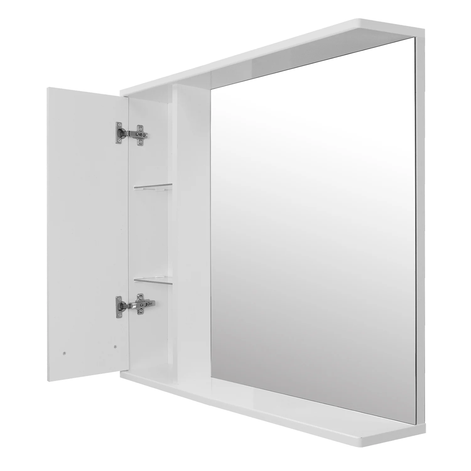 Приобрести loranto зеркало-шкаф дина 75х70 см, левосторонее, белое (cs00049719)