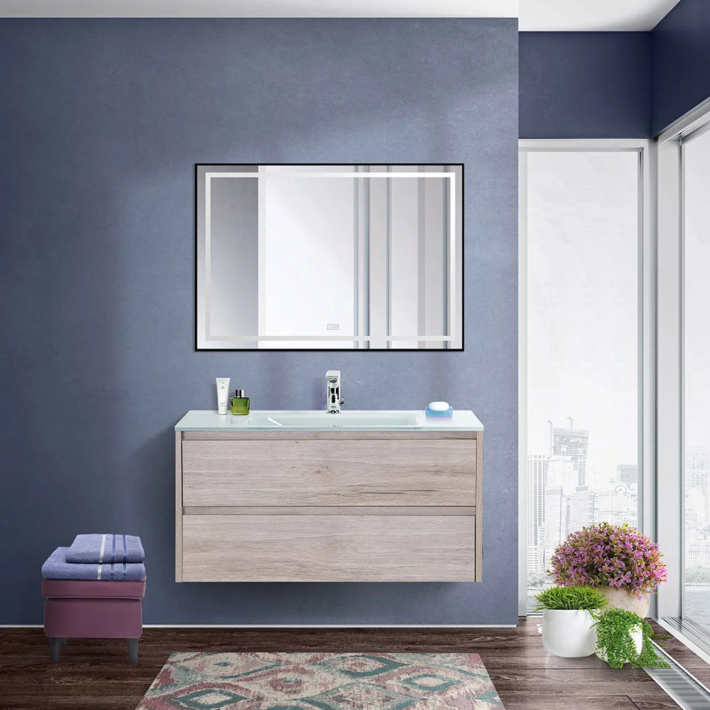 Приобрести belbagno тумба с раковиной kraft 90 см, подвесная rovere galifax bianco, стеклянная раковина