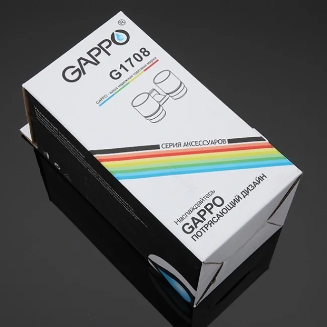 Приобрести gappo стакан двойной для зубных щеток g1708, сатин