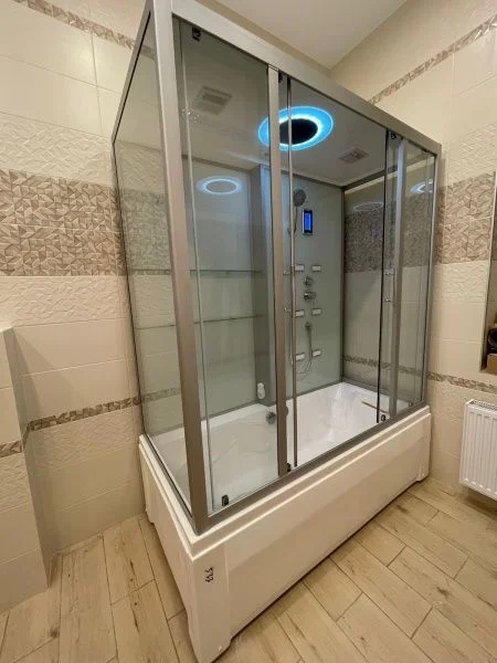 Приобрести frank душевая кабина f557-1, высокий поддон, прямоугольная