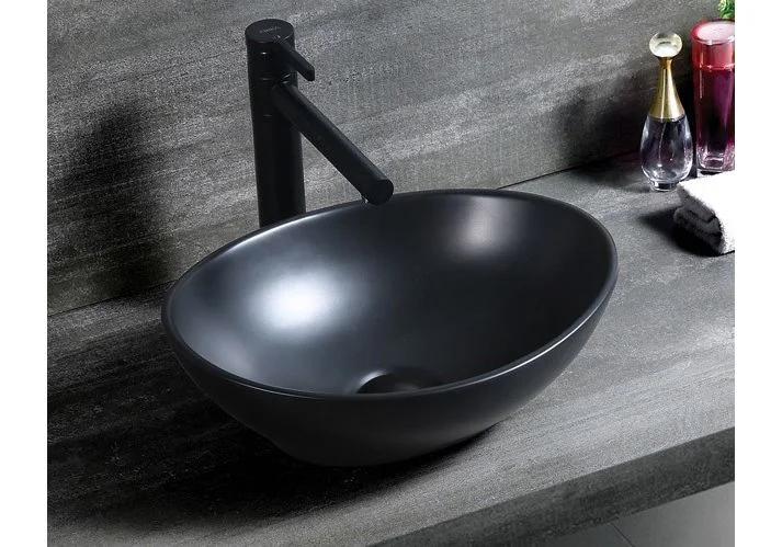 Приобрести раковина-чаша ceramalux 40 см 7138 mb, чёрный
