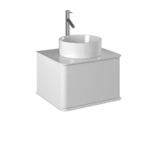 Briz Тумба подвесная с раковиной ROME 60 см, белая глянцевая Т18-60