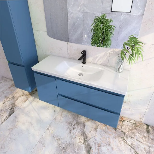 Приобрести caprigo тумба с раковиной forte-smalty 120 см, левая, синяя, эмаль
