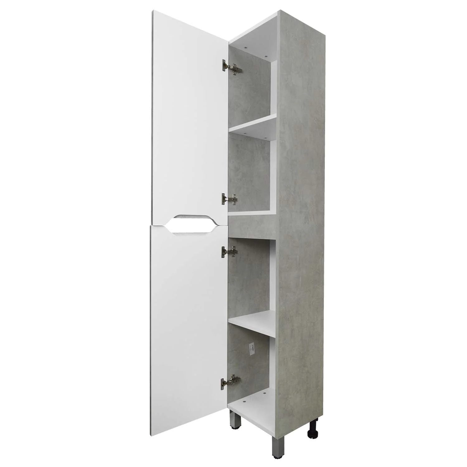 Приобрести loranto пенал florena 36х180 см напольный, левый, светлый бетон (cs00087005)