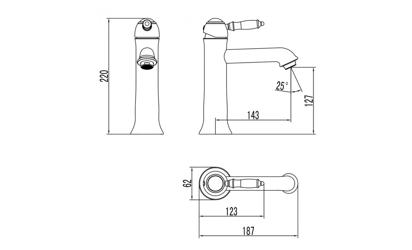 Приобрести lemark смеситель для раковины villa, хром lm4837c