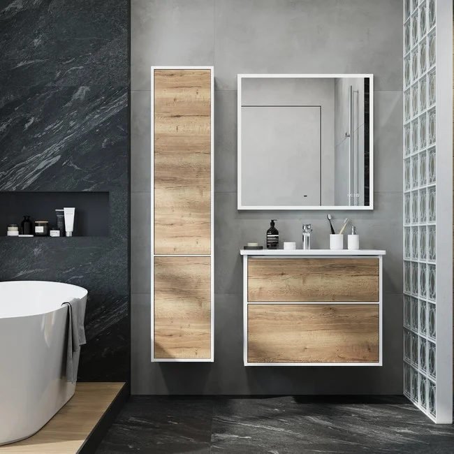 Приобрести briz пенал подвесной albero 35 см, светлое дерево , правый