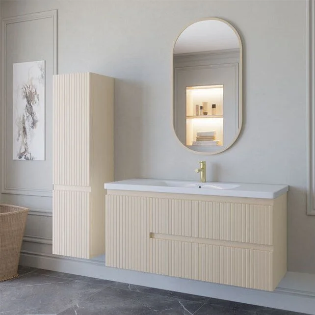 Приобрести caprigo тумба с раковиной forte-smalty stripe 120 см, левая, кремовая, эмаль