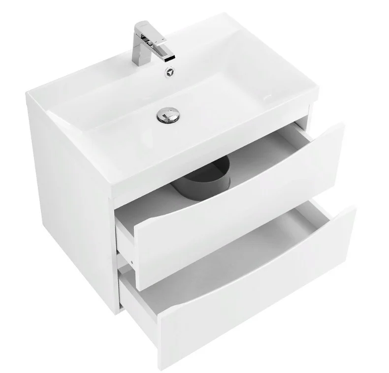 Приобрести тумба подвесная с раковиной belbagno marino-600-2c-so-bo-p 60 см, bianco opaco