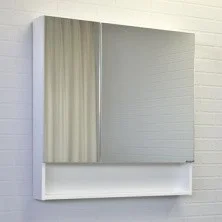 Сomforty Зеркало-шкаф Никосия-80 белый глянец