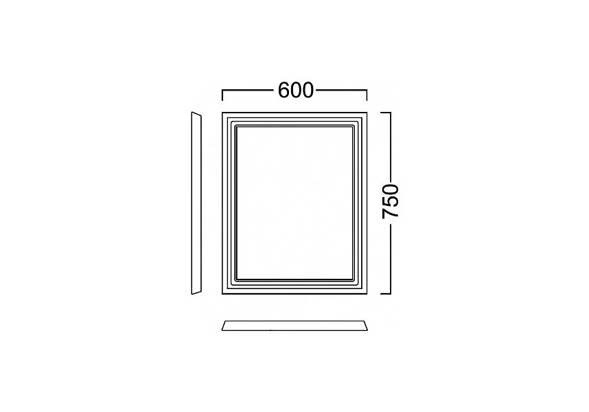 Приобрести зеркало kerama marazzi pompei 60 см, черный, po.mi.60\blk