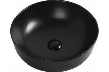 Aquanet Раковина Moon-1-MB 41х41 см, черный