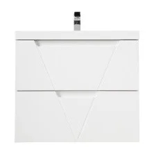 BelBagno Тумба с раковиной VITTORIA 80 см, подвесная Bianco Opaco, белая раковина