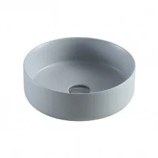 Раковина накладная Azario 355*355*120 мм, светло серая, матовая