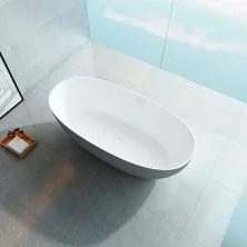 Vincea Отдельностоящая ванна Solid Surface 170х75 см, серая матовая VBT-6S01MG