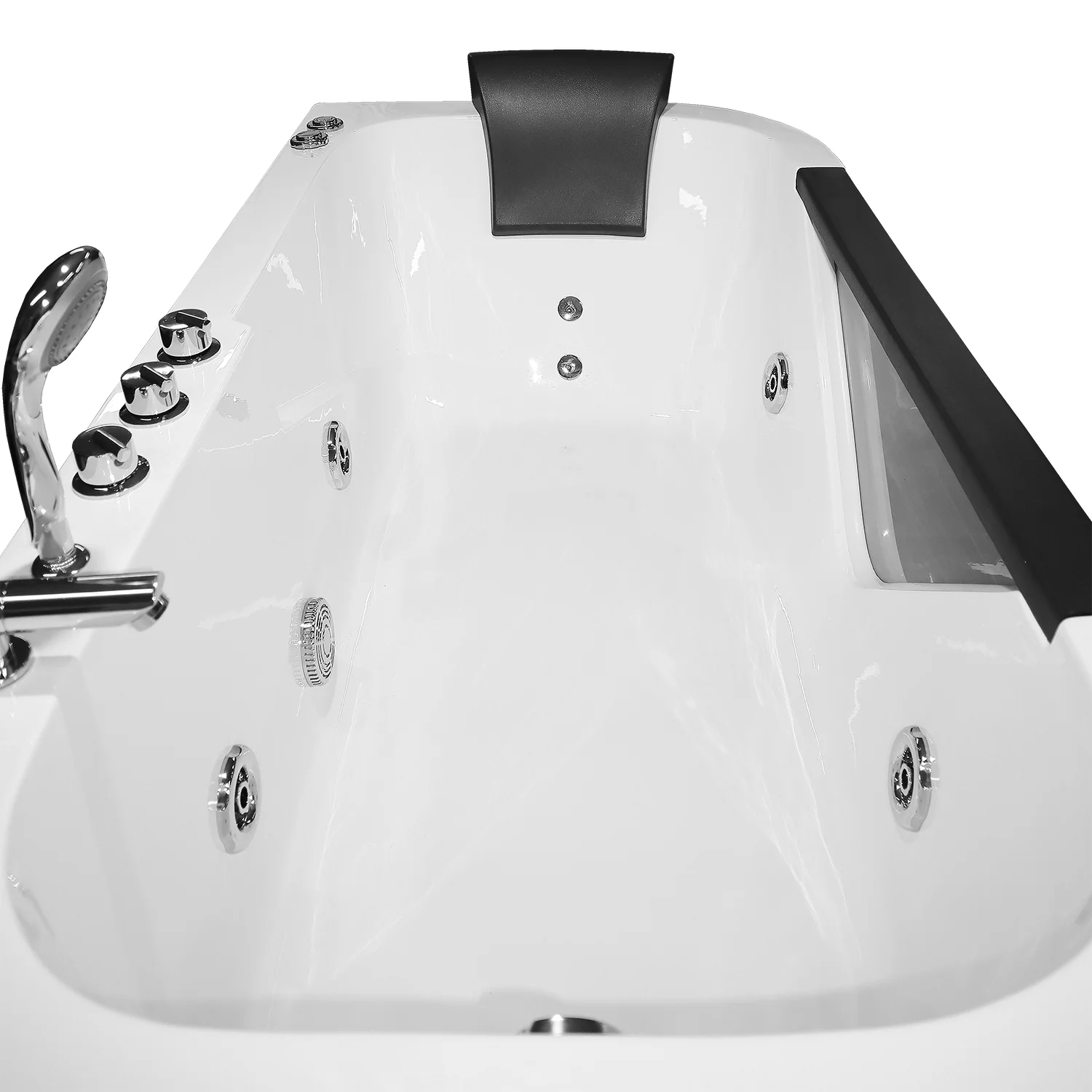 Приобрести loranto ванна акриловая с гидромассажем 170х80 см, белая, левосторонняя (cs-832nl)