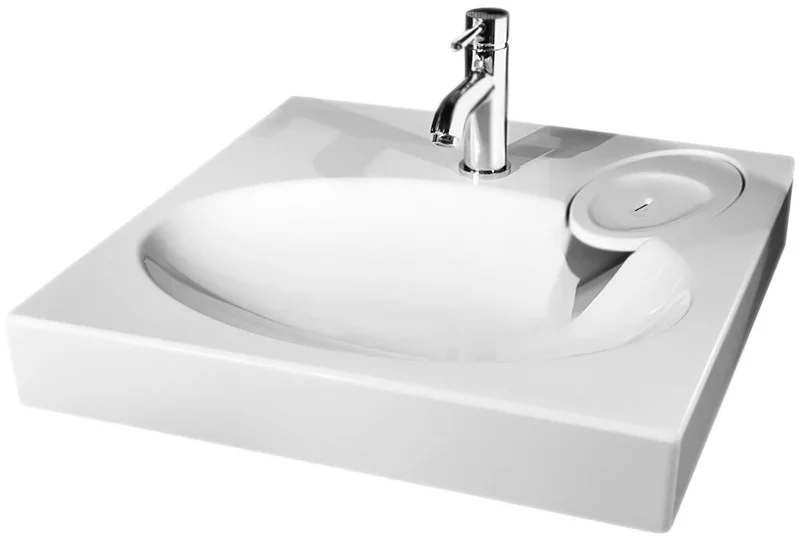 Приобрести раковина над стиральной машиной azario elegance 59,2х59,2 с сифоном