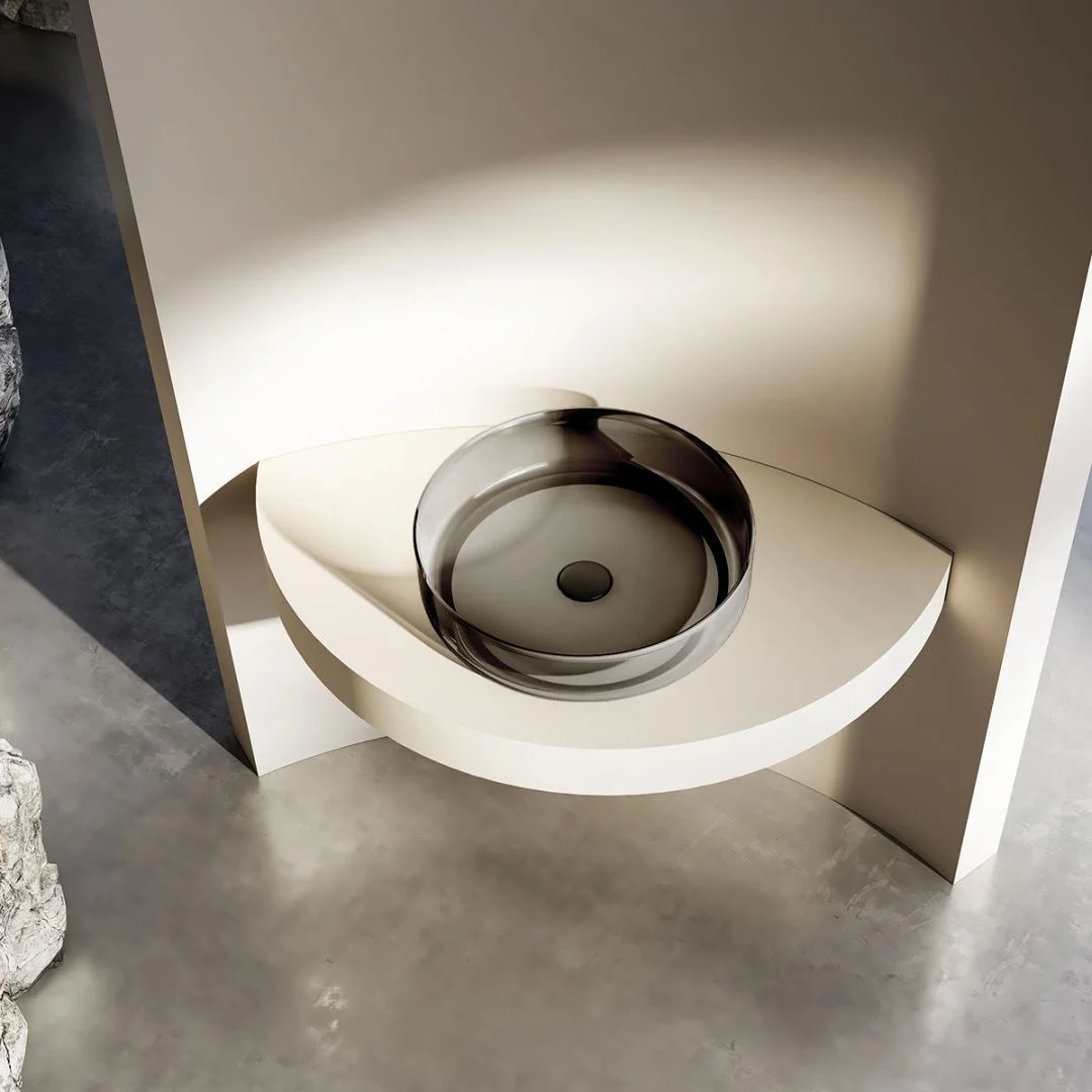 Приобрести vincea раковина накладная 45х45 см, прозрачная, четная vbs-6t16b