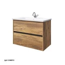 Caprigo Тумба с раковиной SEATTLE 80 см, дуб сомеро, экошпон