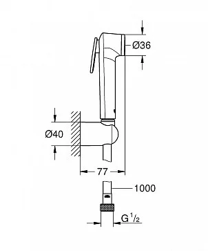 Приобрести grohe гигиенический душ tempesta-f trigger spray, хром 26352000