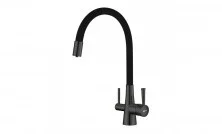LEMARK Смеситель для кухни Comfort с подключением к фильтру, черный LM3075GM