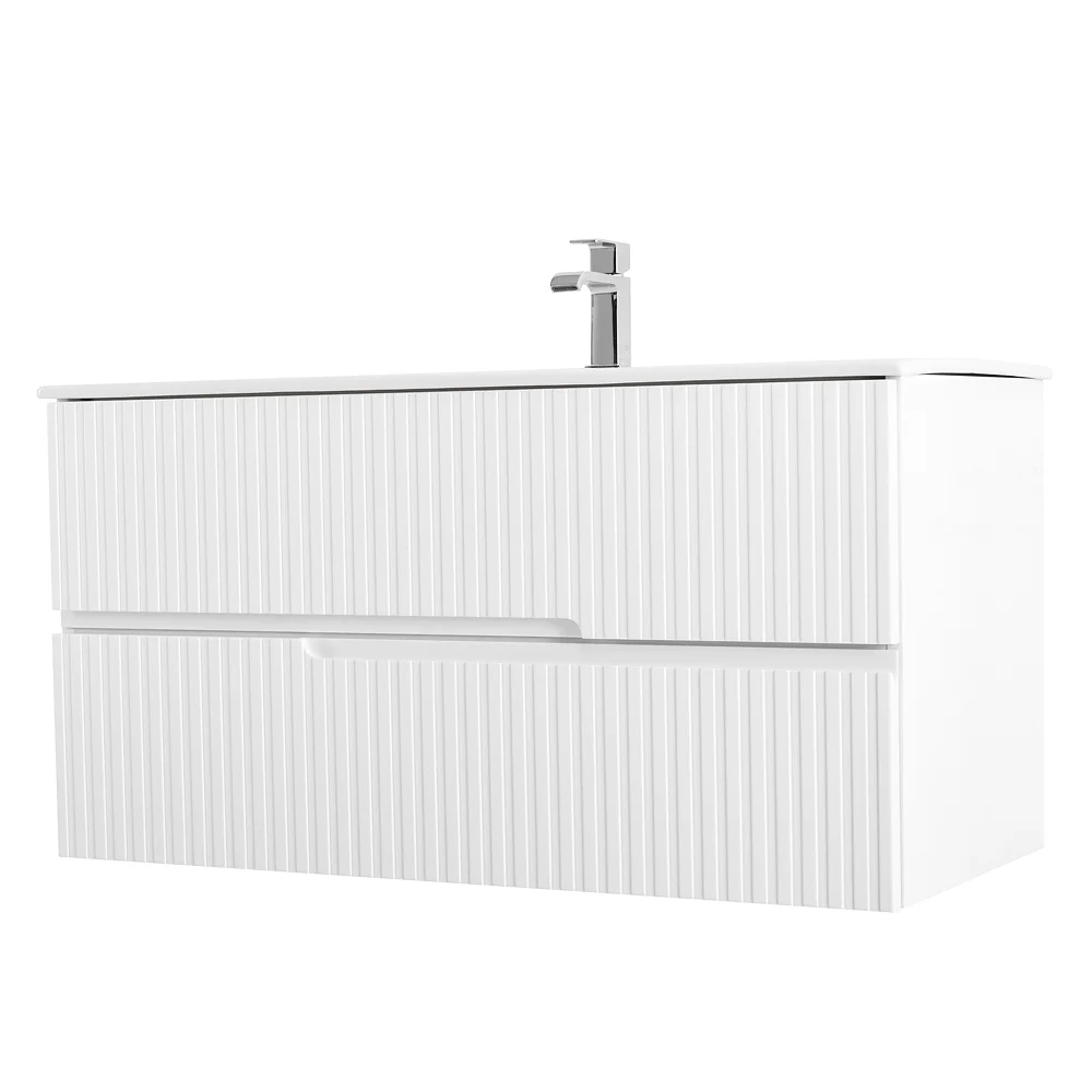 Приобрести cezares тумба подвесная с раковиной duet 80 см bianco opaco, белая матовая duet-800-2c-so-bo