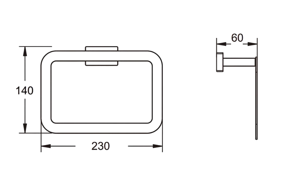 Приобрести полотенцедержатель кольцевой vieir v5011 хром