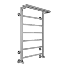 Terminus Полотенцесушитель Контур П7 50х80 см, с полкой, водяной, хром