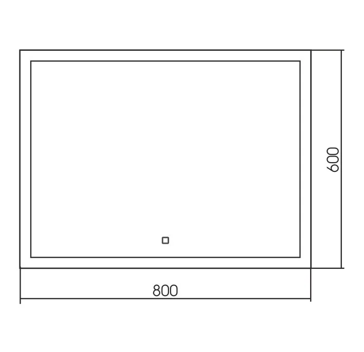 Приобрести azario зеркало гуверт 800*600 сенсор выкл