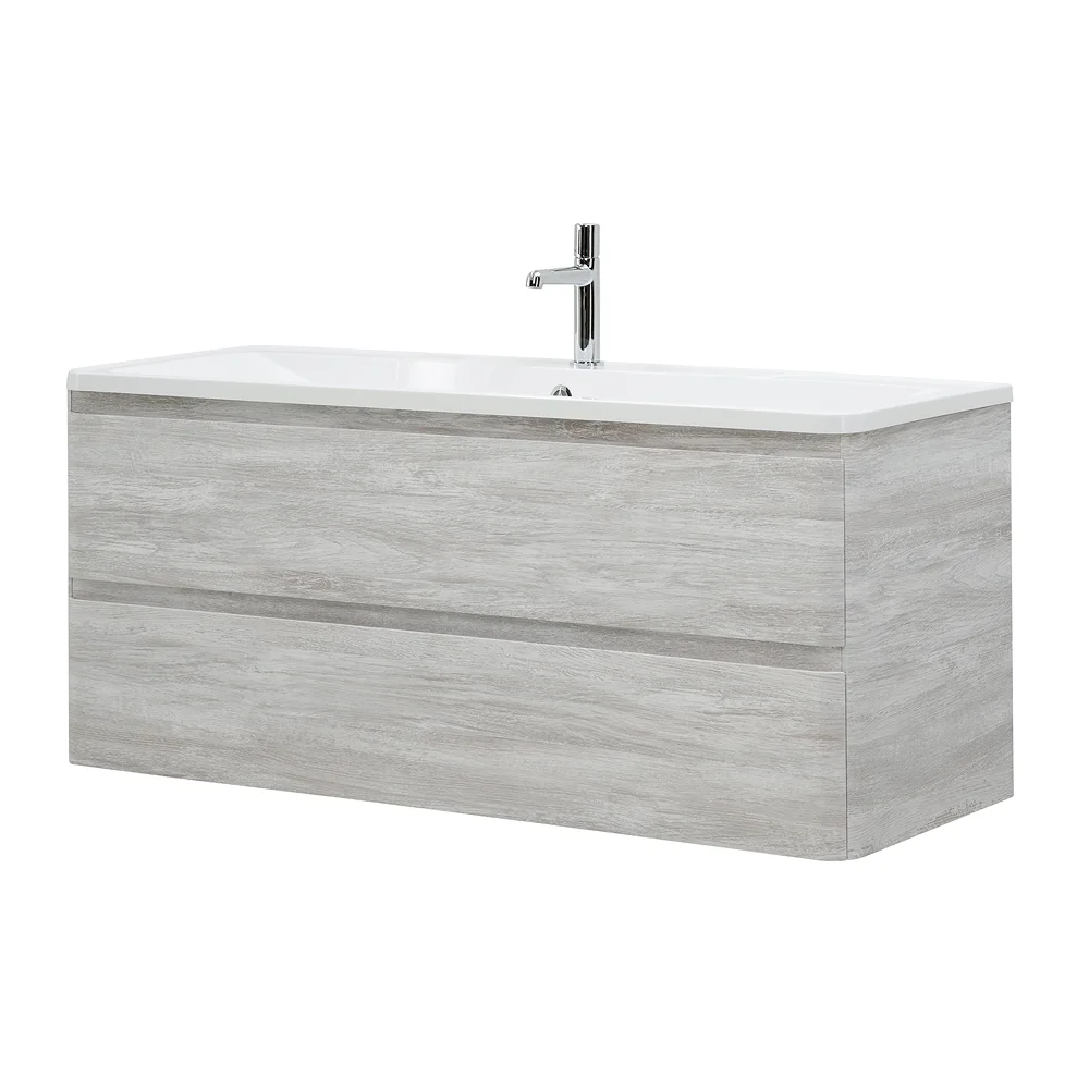 Приобрести belbagno тумба с раковиной albano 120 см, подвесная rovere vintage bianco, белая раковина