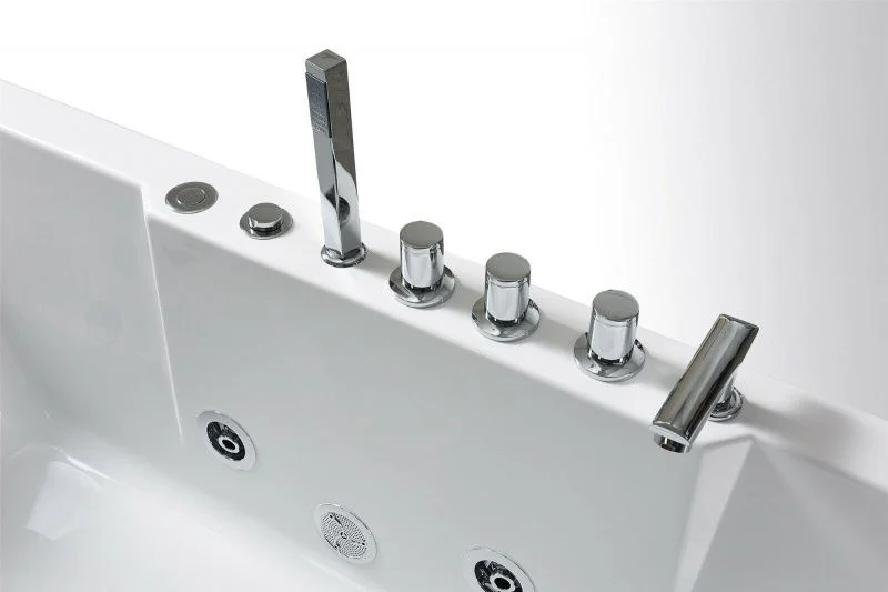 Приобрести frank ванна гидромассажная f105l 170х80 см, асимметричная, белая