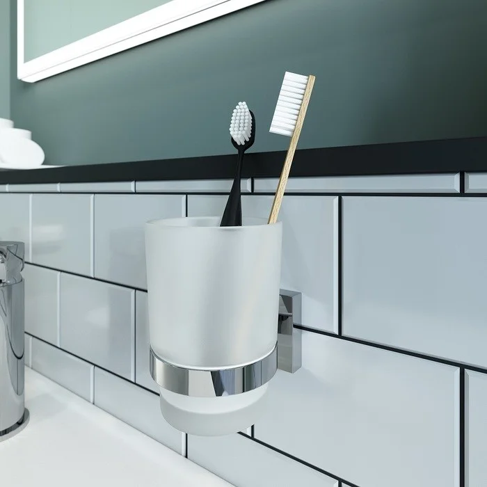 Приобрести iddis стакан для зубных щеток edifice, белый\хром edimbg1i45