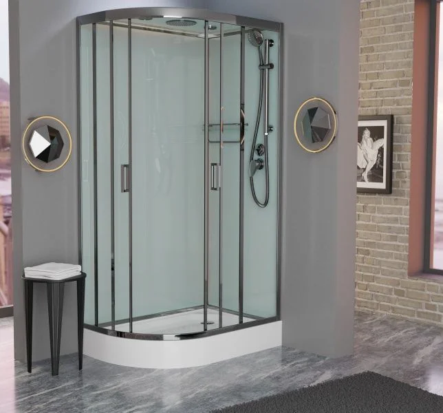 Приобрести frank душевая кабина f412r brilliant , низкий поддон, правосторонняя