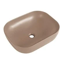 BelBagno Накладная раковина 50х40 см, бежевый матовый BB1302-H316