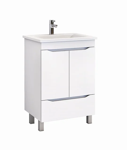 Приобрести vigo тумба с раковиной grani 60см, 2 дверцы, 1 ящик, напольная, белая tn.gri.eli.60.2d.1y