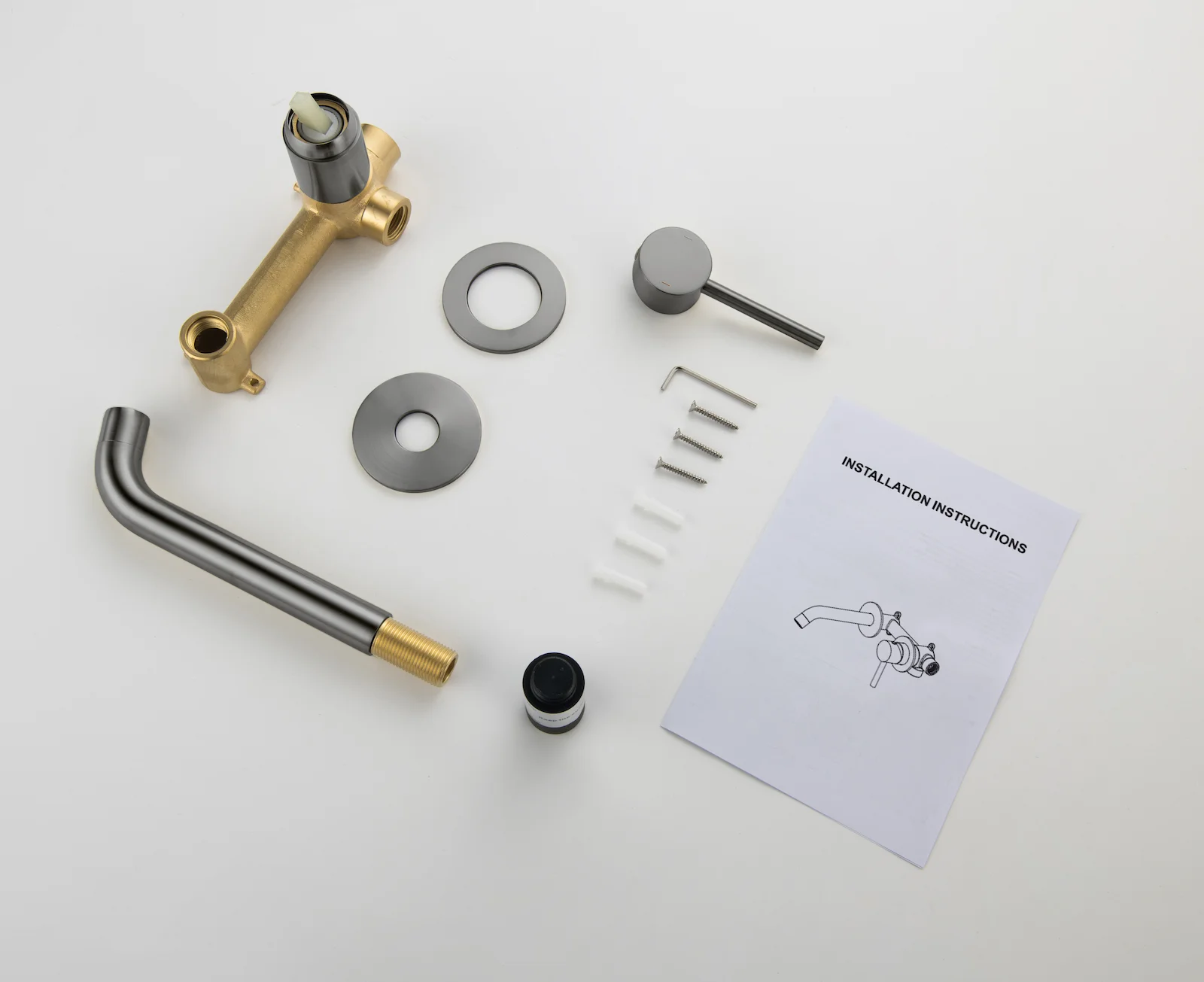 Приобрести смеситель для раковины встроенный timo saona 2372/18sm черное золото