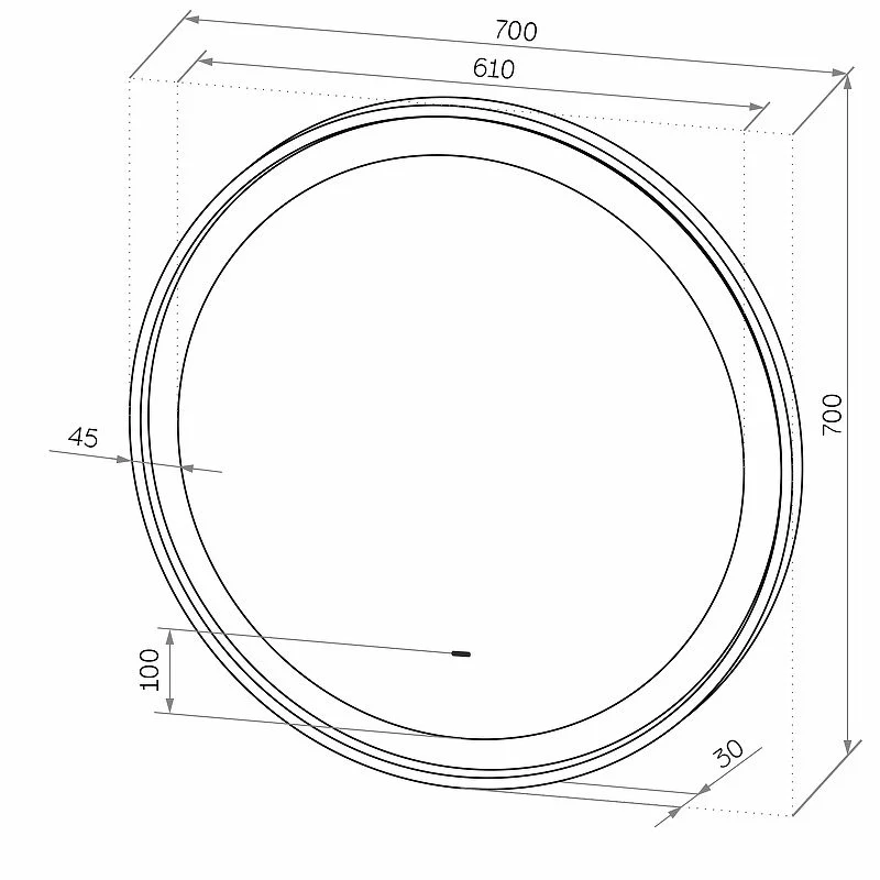 Приобрести continent зеркало с подсветкой planet white 60х60 см, бесконтактный включатель, белое