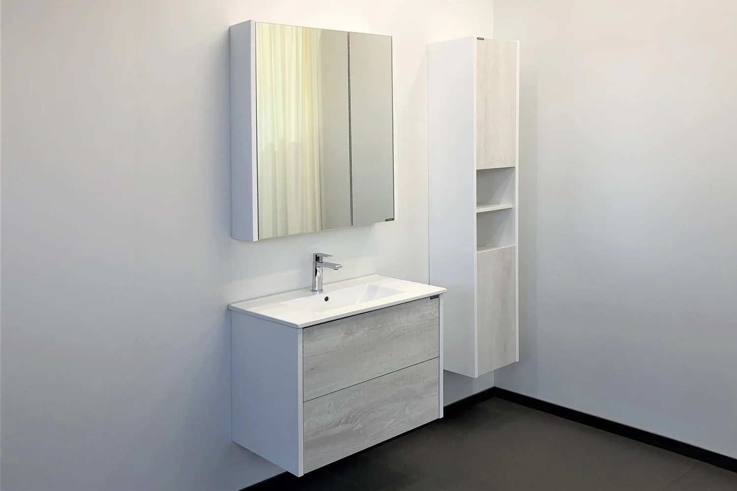 Приобрести сomforty тумба с раковиной "женева-75", дуб белый