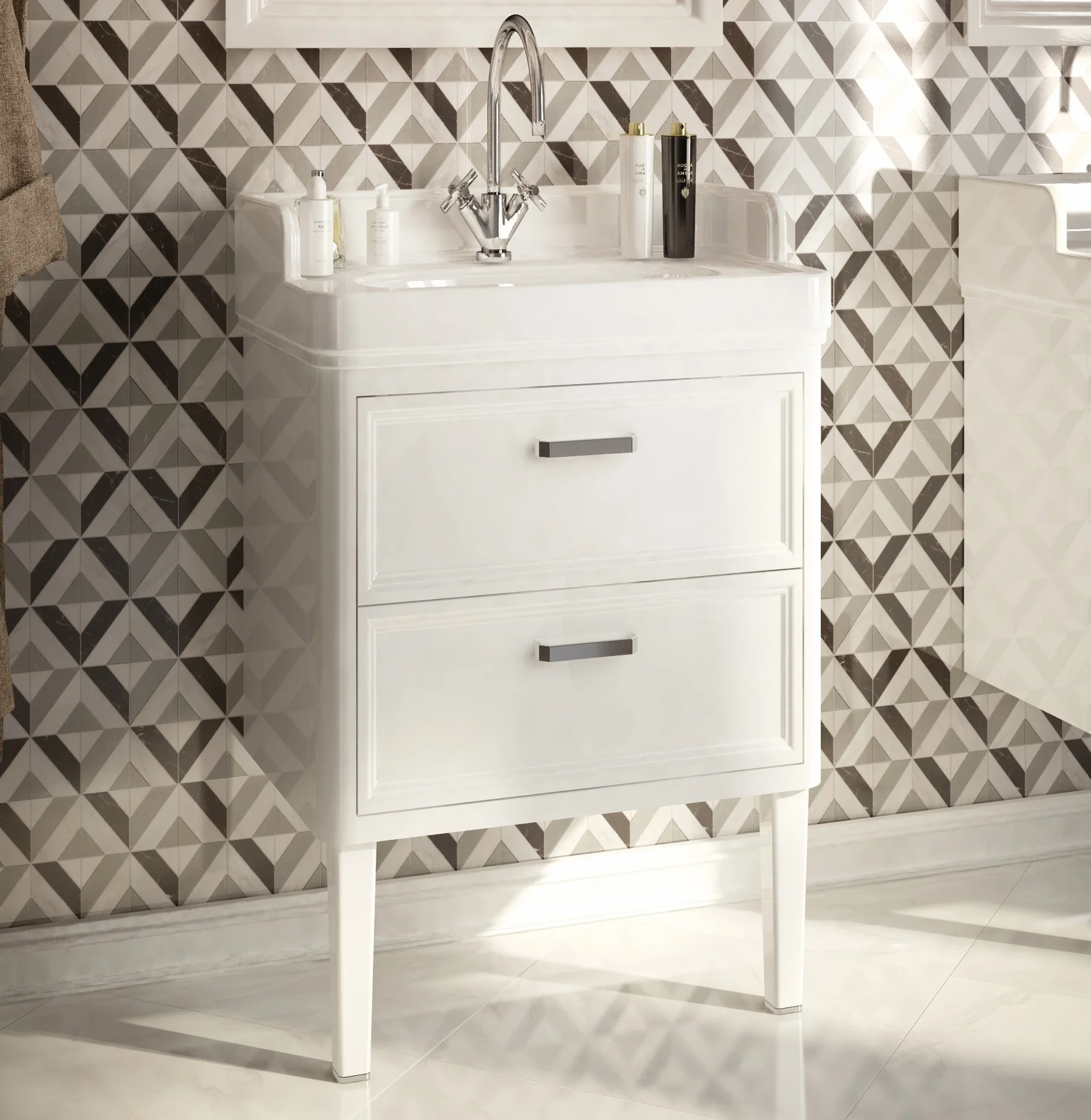 Приобрести тумба напольная с раковиной kerama marazzi pompei 80 см, белый po.n.80.2\wht