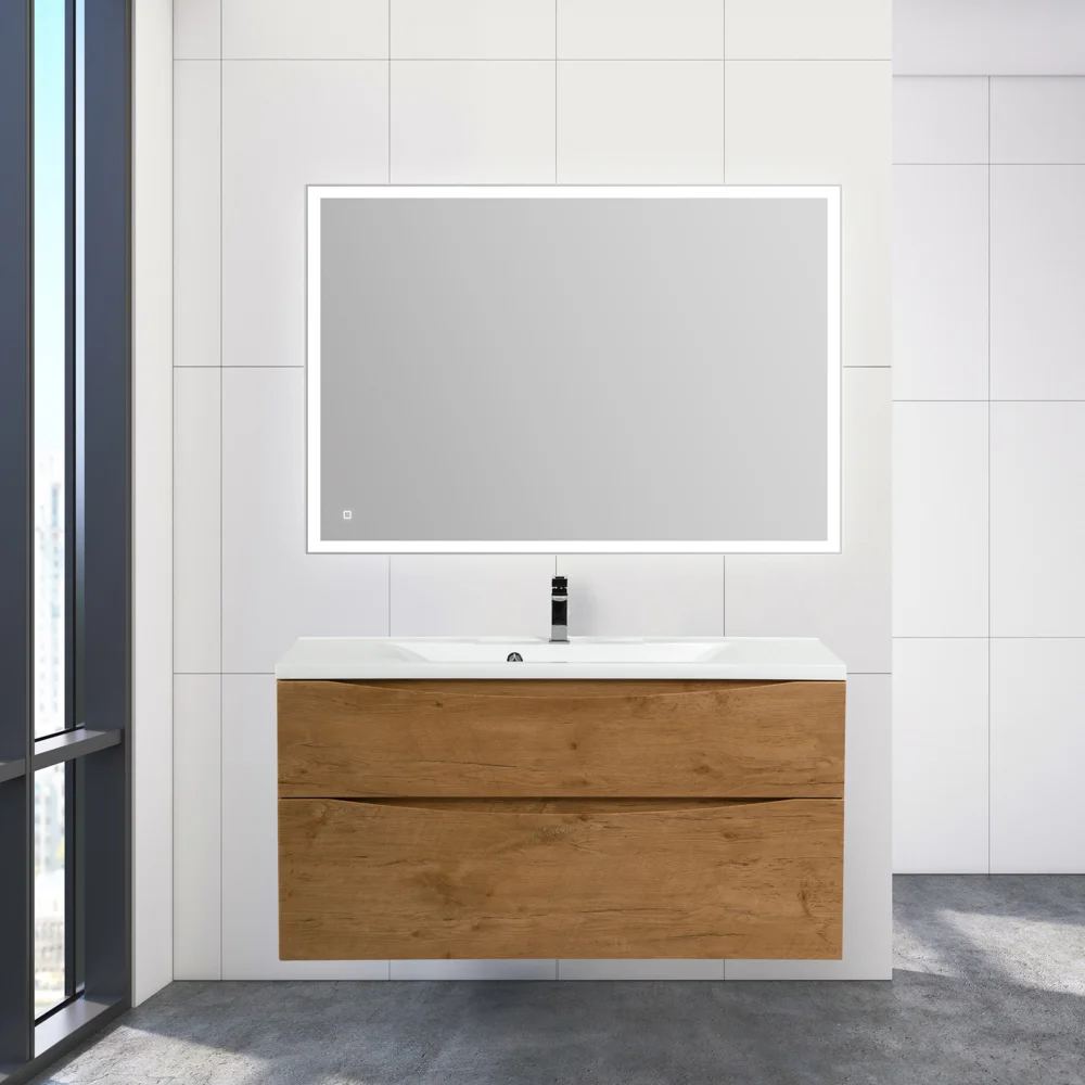 Приобрести belbagno тумба с раковиной marino-h60 120 см, подвесная rovere nature, белая раковина