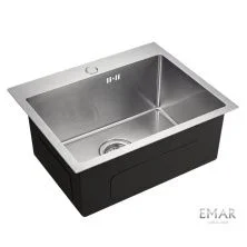 Emar Кухонная мойка 53х43 см, сатин EMB-115 PVD Nano Satine